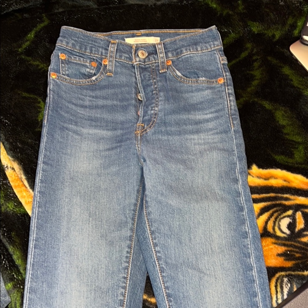Levi skinny jeans.